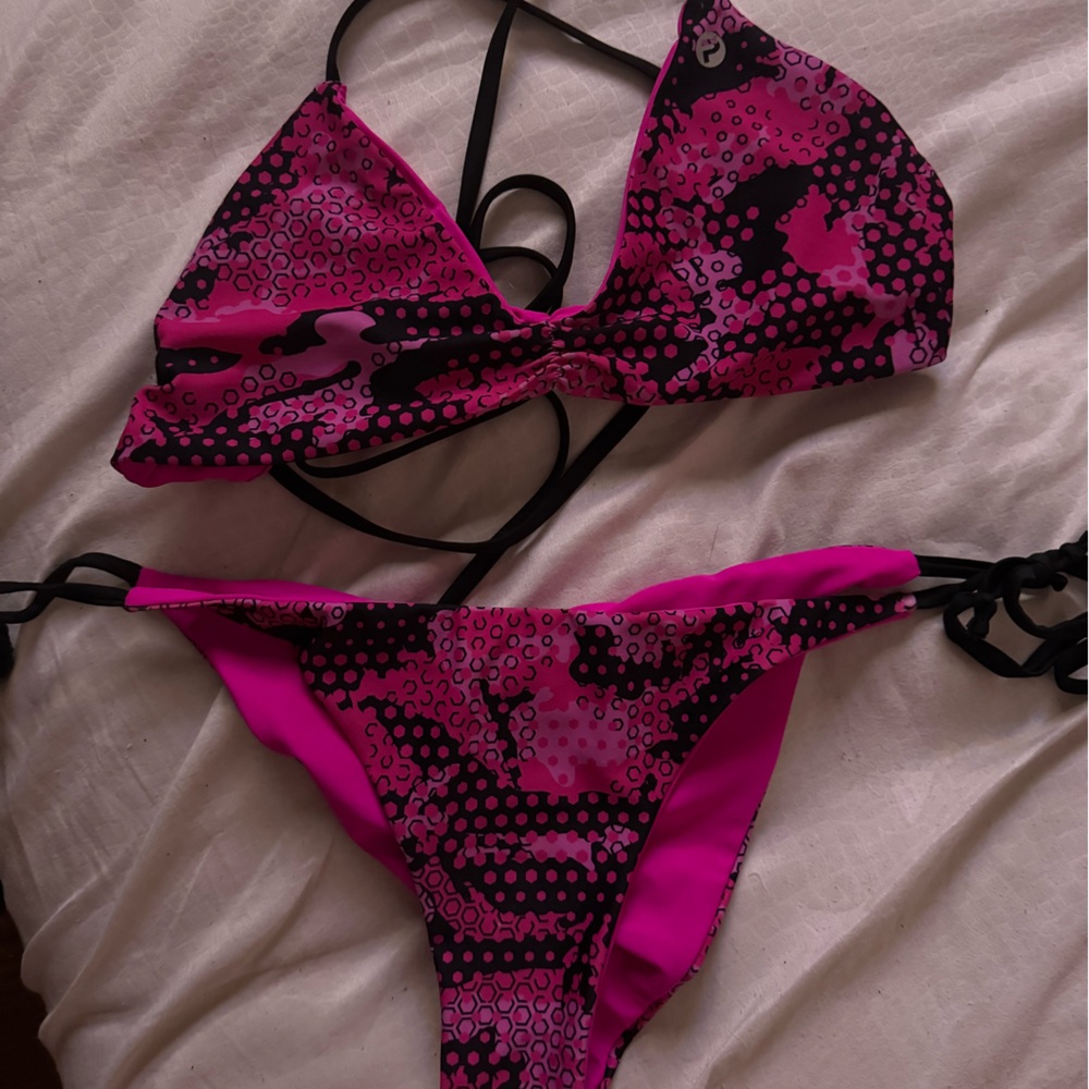 Pelagic pink and black bathing suit